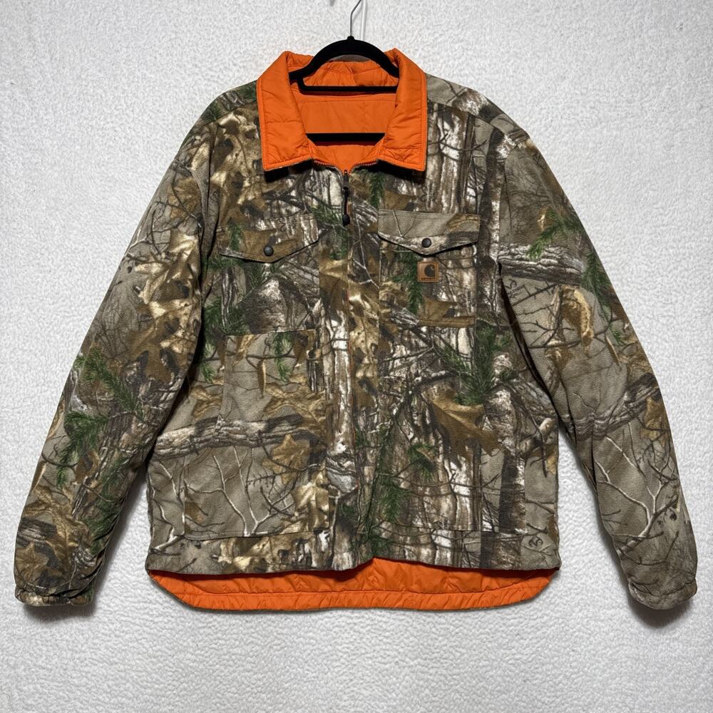 Carhartt 101740-820 Realtree Camo Reversible Insulated Jacket Mens Size 2XL Tall
